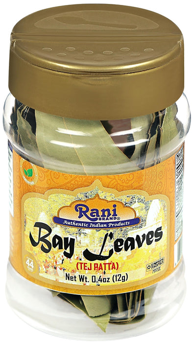 Rani Bay Leaf (Leaves) Whole Spice Hand Selected Extra Large 0.4oz (12g) PET Jar ~ Natural | Gluten Friendly | NON-GMO | Kosher | Vegan