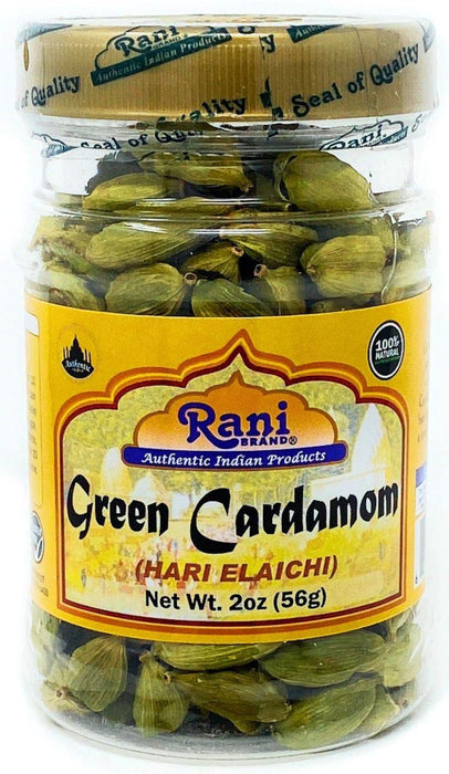 Rani Green Cardamom Pods Spice (Hari Elachi) 2oz (56g) PET Jar, Pack of 12 ~ All Natural | Vegan | Gluten Friendly | NON-GMO | Product of India