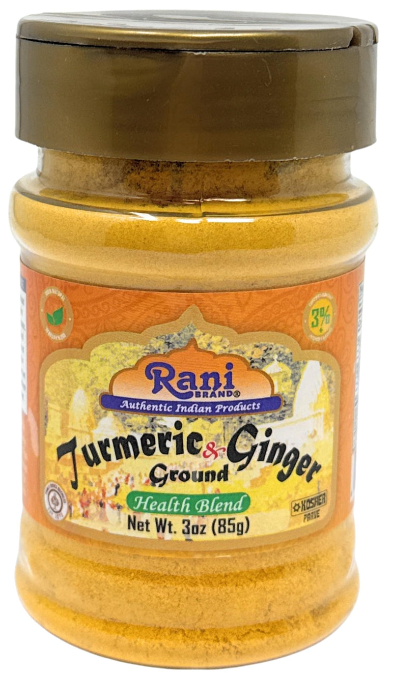 Rani Turmeric Ginger Blend 3oz (85g) PET Jar ~ All Natural | Vegan | Gluten Friendly | NON-GMO | Kosher | Indian Origin