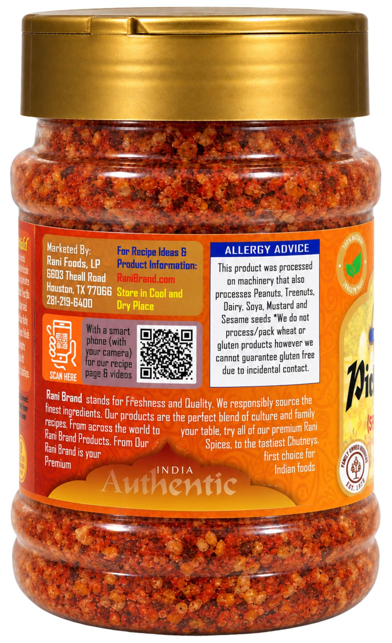 Rani Pickle (Achar) Masala Natural Indian Spice Blend 3oz (85g) PET Jar ~ All Natural | Vegan | Gluten Friendly | NON-GMO | No colors | Indian Origin