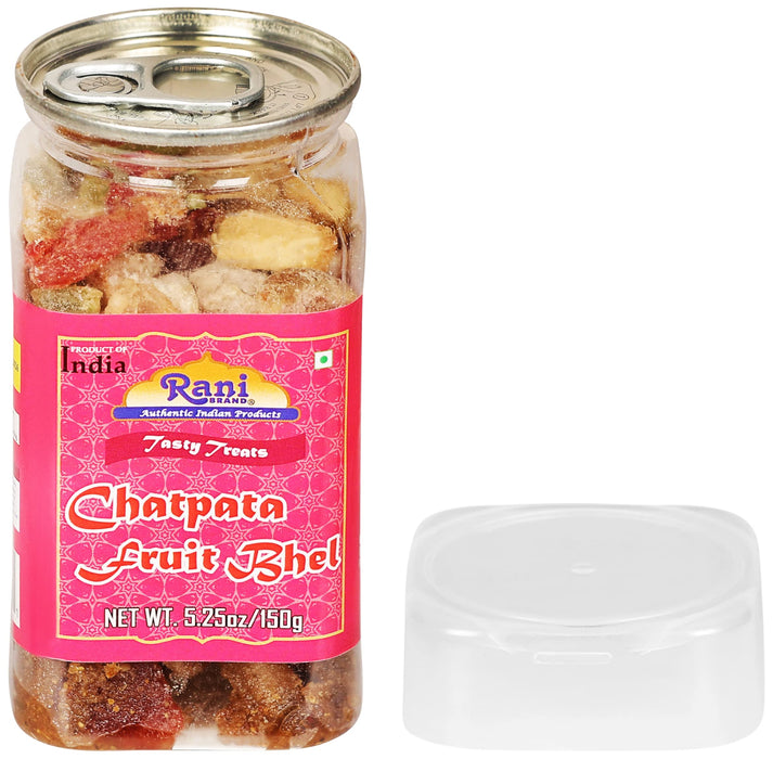 Rani Chatpata Fruit Bhel 5.25oz (150g) Vacuum Sealed, Easy Open Top, Resealable Container ~ Indian Tasty Treats | Vegan | Gluten Friendly | NON-GMO | Indian Origin