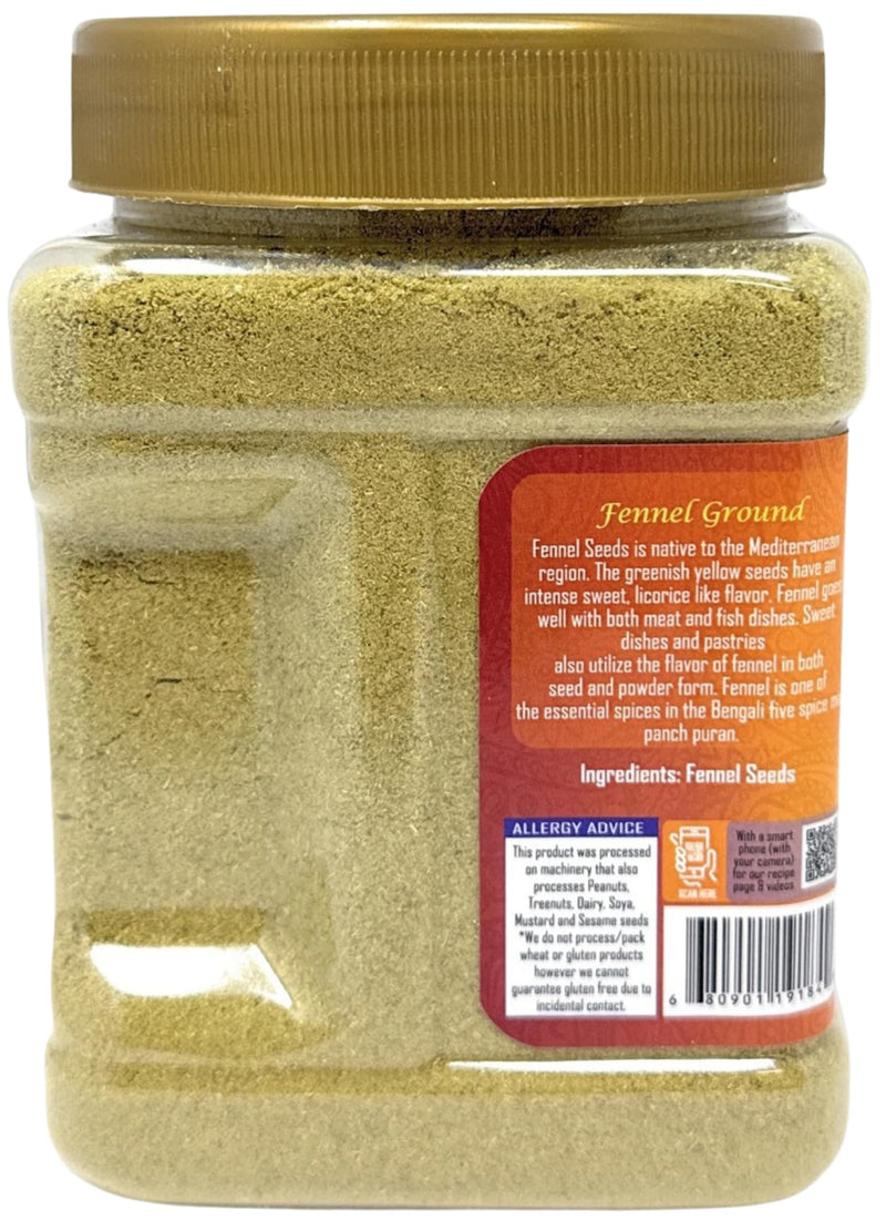 Rani Fennel Ground (Saunf) Powder Spice 16oz (1lb) 454g PET Jar ~ All Natural | Gluten Friendly | NON-GMO | Kosher | Vegan | Indian Origin