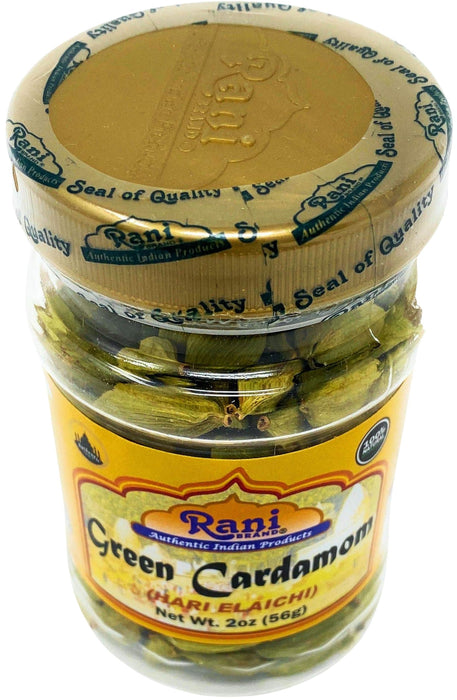 Rani Green Cardamom Pods Spice (Hari Elachi) 2oz (56g) PET Jar, Pack of 12 ~ All Natural | Vegan | Gluten Friendly | NON-GMO | Product of India