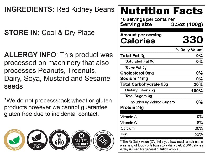 Rani Red Kidney Beans, Light {3 Options Available}