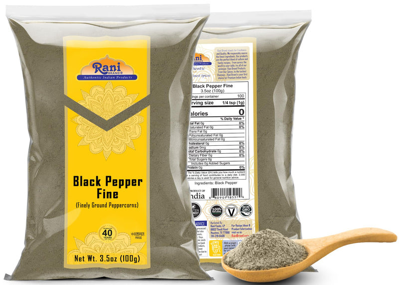 Rani Black Pepper Fine Grind {7 Sizes Available}