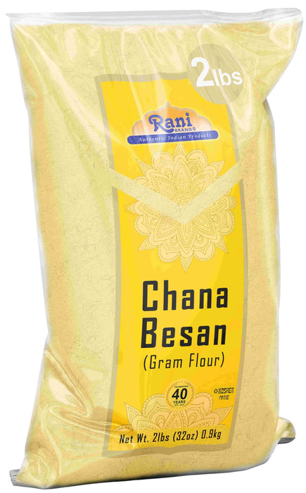 Rani Chana Besan (Chickpeas Flour, Gram) 32oz (2lbs) 908g ~ All Natural | Vegan | Gluten Friendly | NON-GMO | Kosher | Indian Origin