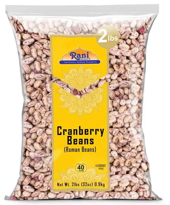 Rani Cranberry Beans (Thull Rajma) 32oz (2lbs) 908g ~ All Natural | Vegan | Gluten Friendly | NON-GMO | Kosher | Product of USA