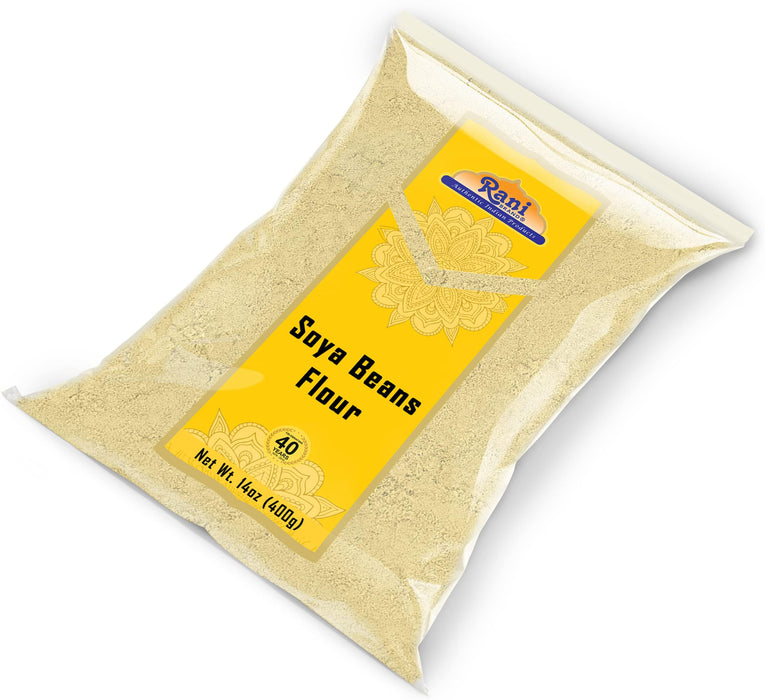 Rani Soya Beans Flour (Soy flour) 14oz (400g) ~ All Natural | Vegan | Gluten Friendly | NON-GMO | Indian Origin