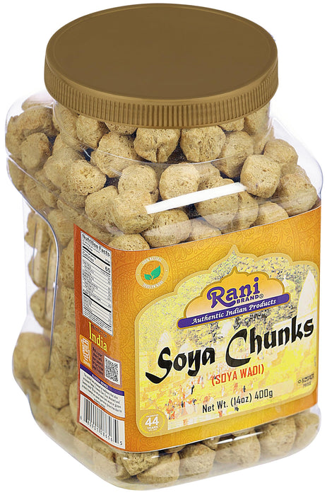 Rani Soya Chunks Nuggets (High Protien) Vadi 14oz (400g) ~ All Natural, Salt-Free | Vegan | Kosher | No Colors | Gluten Friendly | Meat Alternate Substitute