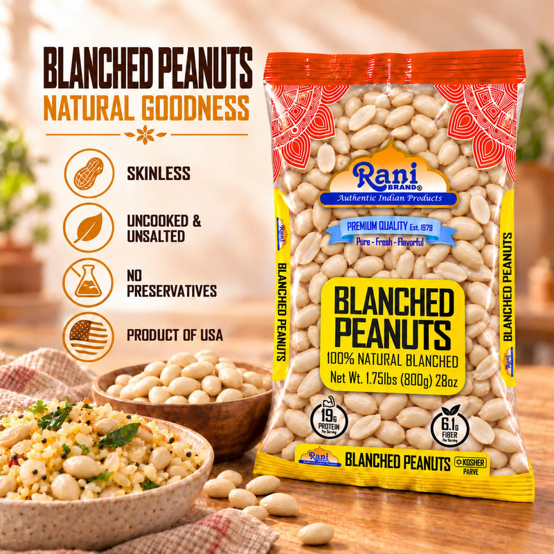 Rani Blanched Peanuts {4 Sizes Available}