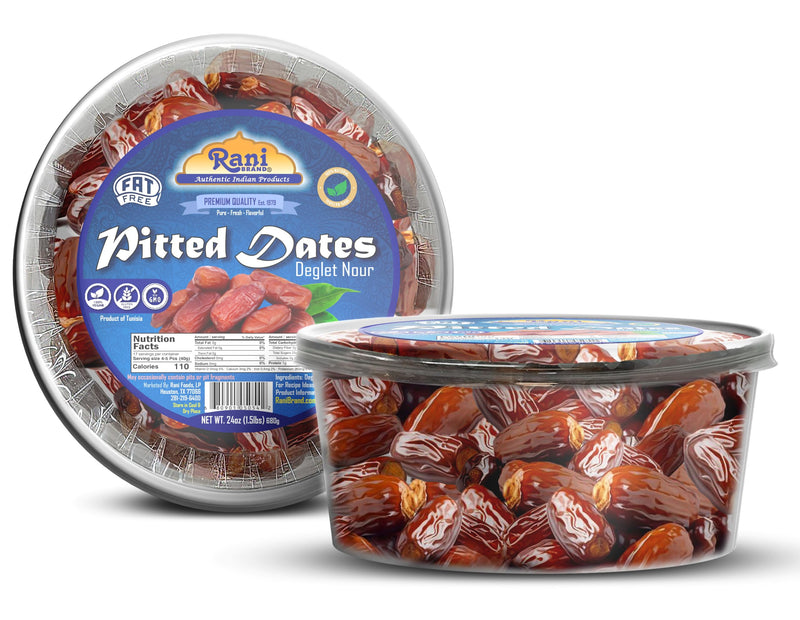 Rani Pitted Dates (Deglet Nour) Raw Dried Fruit 24oz
