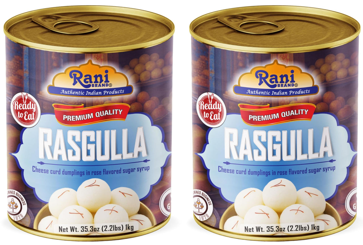 Rani Rasgulla (Cheese Curd Dumplings in Rose Flavor) 35.3oz (2.2lbs) 1 ...