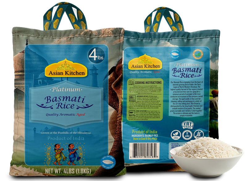 Asian Kitchen Platinum Basmati Rice Aged 24 months {4 Sizes Available}