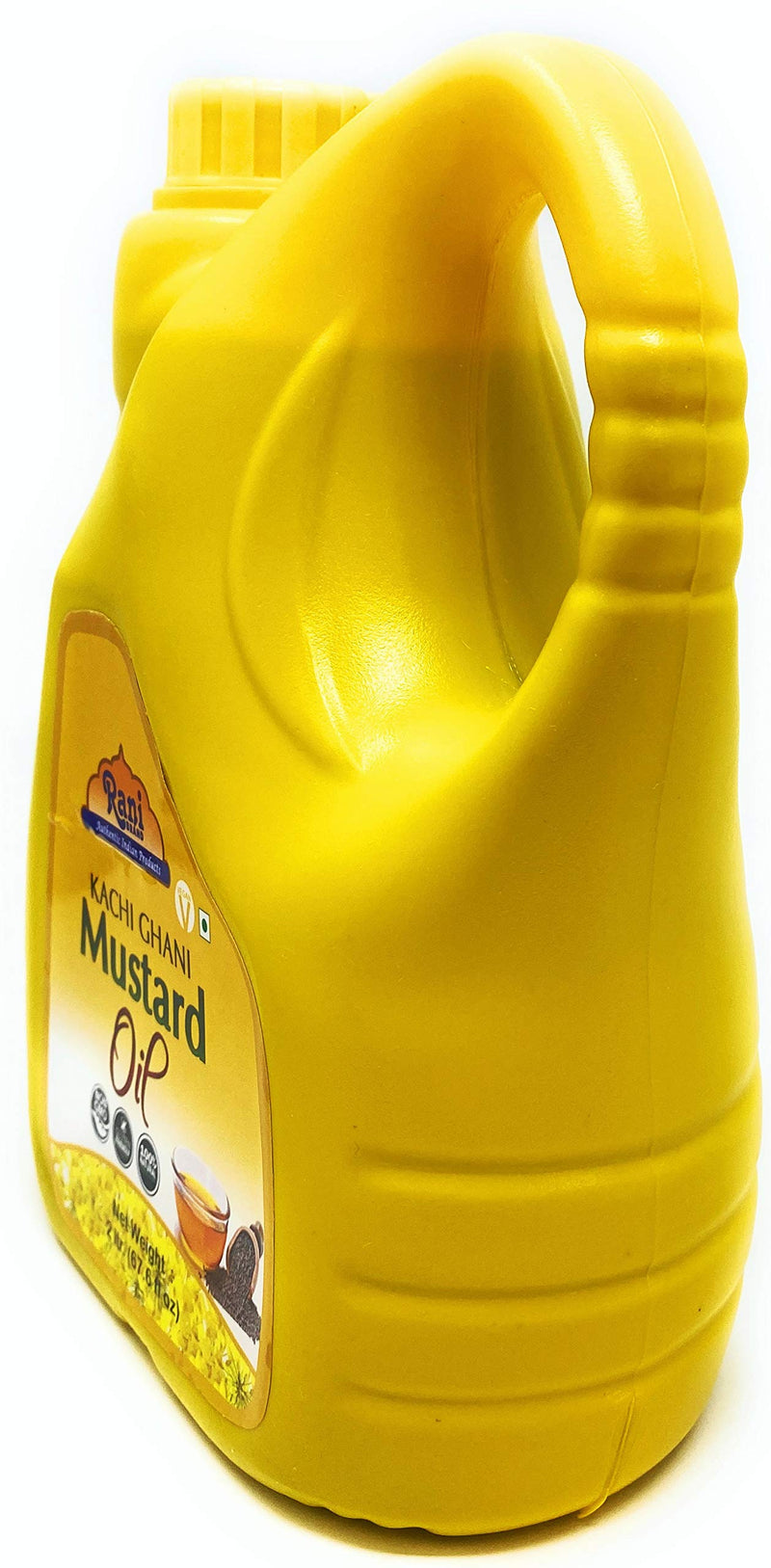 Rani Mustard Oil (Kachi Ghani) 67.6 Ounce (2 Liter) NON-GMO | Gluten Free | Kosher | Vegan | 100% Natural