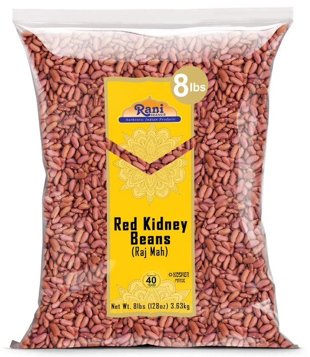 Rani Red Kidney Beans, Light 128oz (8lbs) 3.63kg Bulk ~ All Natural | Vegan | Gluten Friendly | NON-GMO | Kosher | Raj Mah