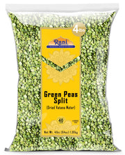 Rani Green Peas Split, Dried (Vatana, Matar) 64oz