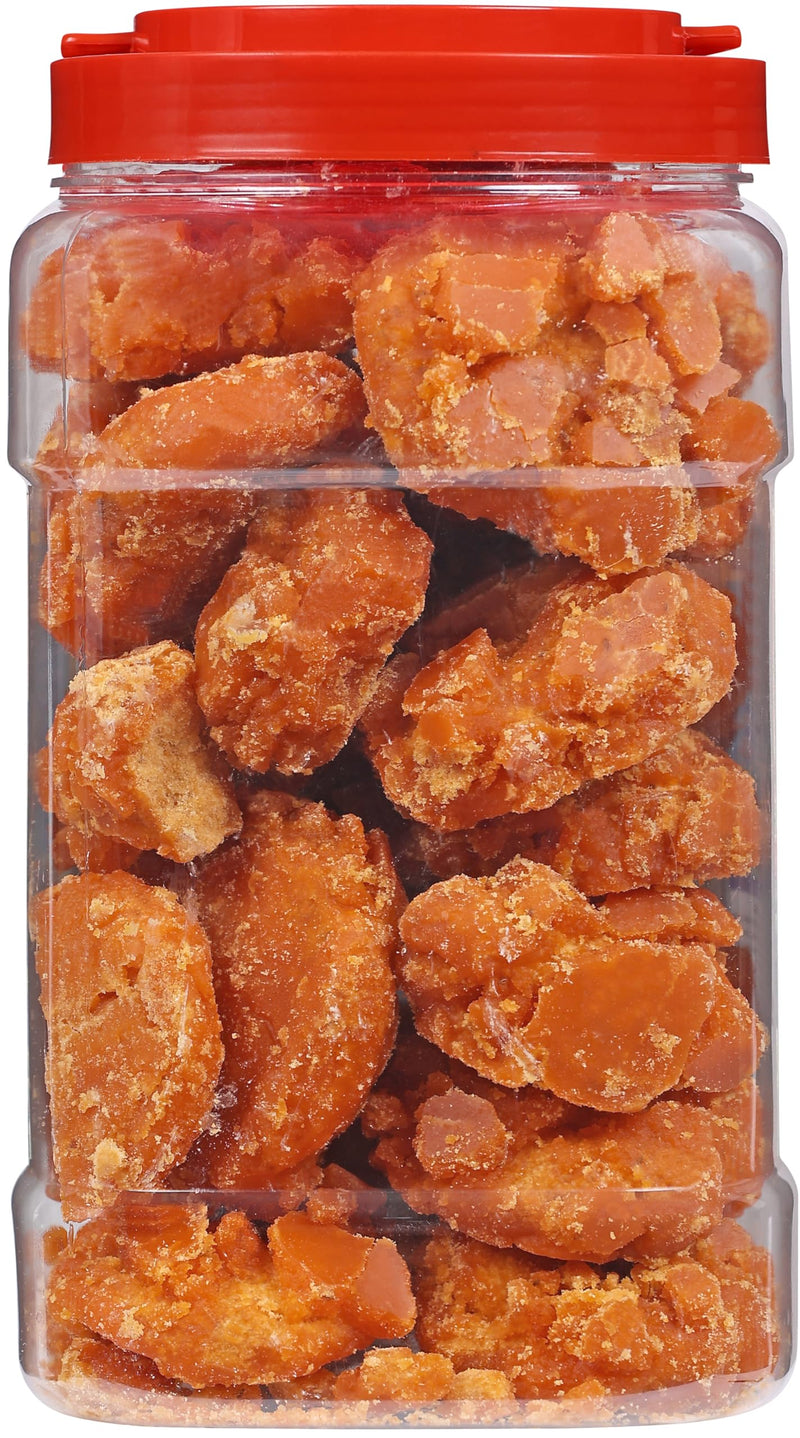 Rani Masala Gur (Jaggery) Indian Unrefined Raw Cane Sugar 70oz (4.4lbs) 2kg PET Jar ~ Gluten Friendly | Vegan | NON-GMO | Kosher | No Salt or fillers | Indian Product