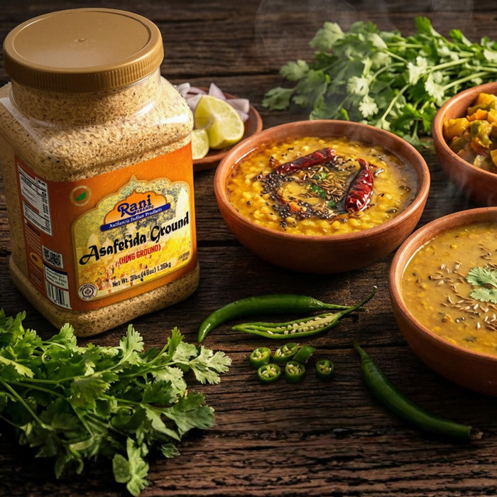 Rani Asafetida (Hing) Ground 48oz (3lbs) 1.36kg PET Jar ~ Natural | Salt Free | Vegan | NON-GMO | Best for Onion Garlic Substitute