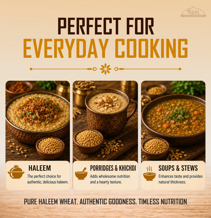 Rani Haleem Wheat 32oz (2lbs) 908g ~ All Natural | Vegan | Gluten Friendly | NON-GMO | Kosher | Indian Origin