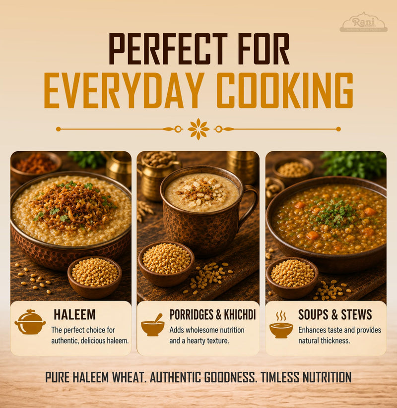 Rani Haleem Wheat 64oz (4lbs) 1.81kg Bulk ~ All Natural | Vegan | Gluten Friendly | NON-GMO | Kosher | Indian Origin