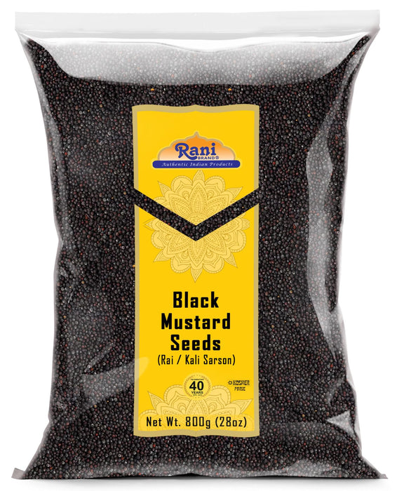 Rani Black Mustard Seeds Whole {10 Sizes Available}