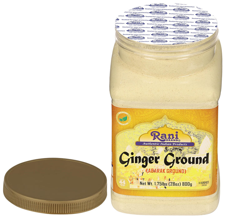 Rani Ginger (Adarak) Powder Ground, Spice 28oz (1.75lbs) 800g Bulk PET Jar ~ Natural | Vegan | Gluten Friendly | NON-GMO | Kosher | Indian Origin