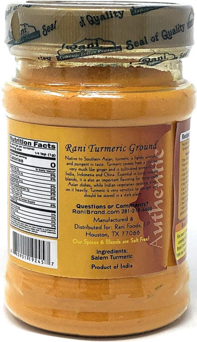 Rani Turmeric (Haldi) Root Powder Spice, (High Curcumin Content) 3oz (85g) PET Jar, Pack of 12 ~ All Natural | 100% Pure, Salt Free | Vegan | Gluten Friendly | NON-GMO | Indian Origin