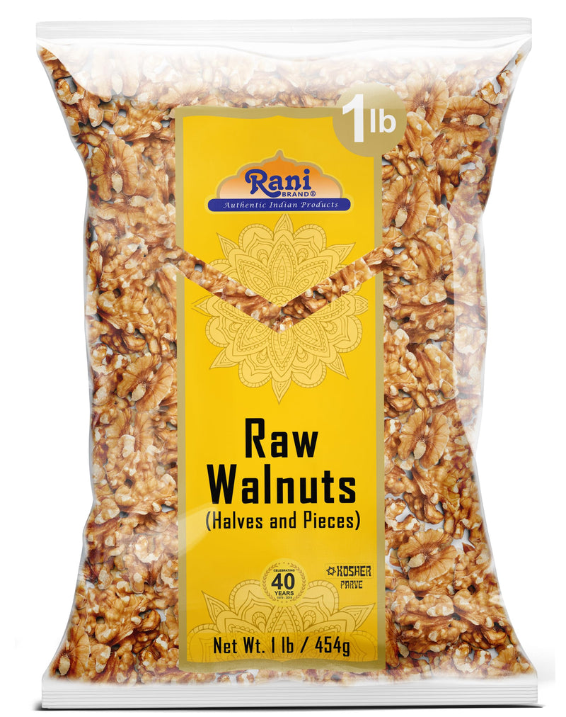 Rani Raw Walnuts, Halves and Pieces 16oz