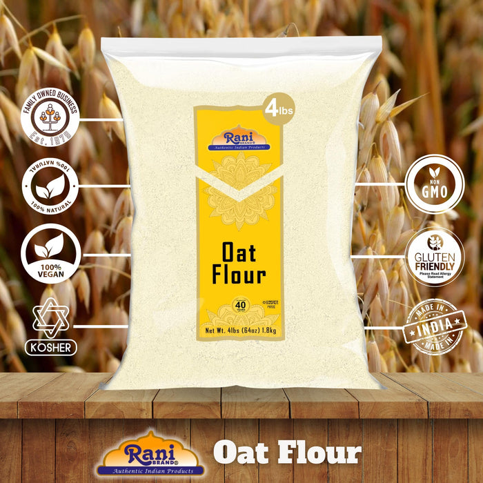 Rani Oat Flour 64oz (4lbs) 1.81kg ~ All Natural | Gluten Friendly | NON-GMO | Kosher | Vegan | Indian Origin