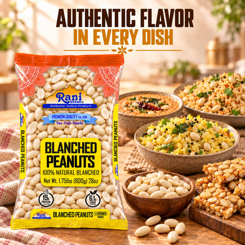 Rani Blanched Peanuts {4 Sizes Available}