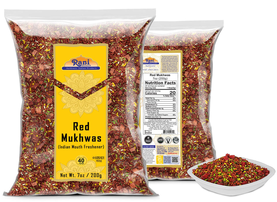 Rani Red Mukhwas (Special Digestive Treat) Indian Candy Mouth Freshener {3 Sizes Available}
