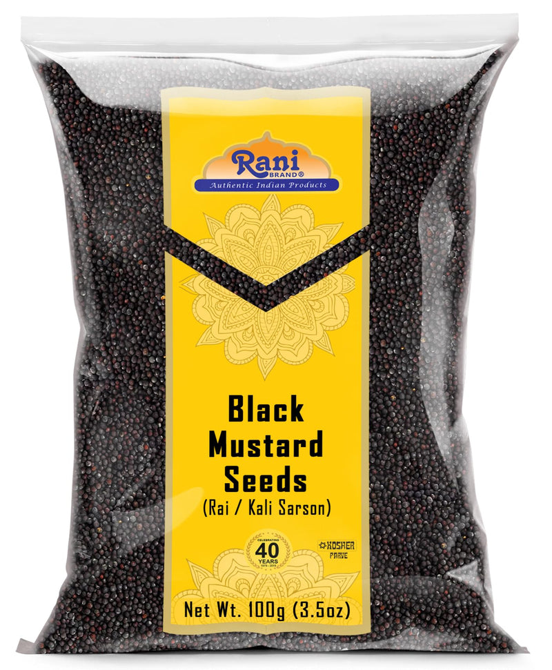 Rani Black Mustard Seeds Whole Spice (Kali Rai) 3.5oz