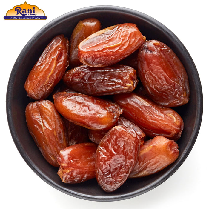 Rani Pitted Dates (Deglet Nour) Raw Dried Fruit 24oz (1.5lbs) 680g ~ All Natural | Fat-free | No added Sugar | Vegan | Gluten Friendly | Non-GMO | Kosher | Product of Tunisia