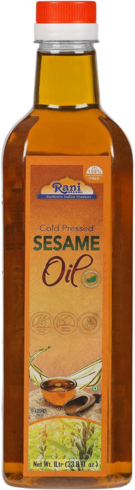 Rani Sesame Oil 33.8 Ounce (1 Liter) Cold Pressed | 100% Natural | NON-GMO | Kosher | Vegan | Gluten Free