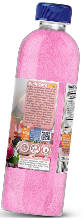 Rani Pink Cure Salt (Special Salt for Curing Meats) 28oz (1.75lbs) 800g PET Jar ~ All Natural | Gluten Friendly | NON-GMO | Kosher | Vegan | Indian Origin