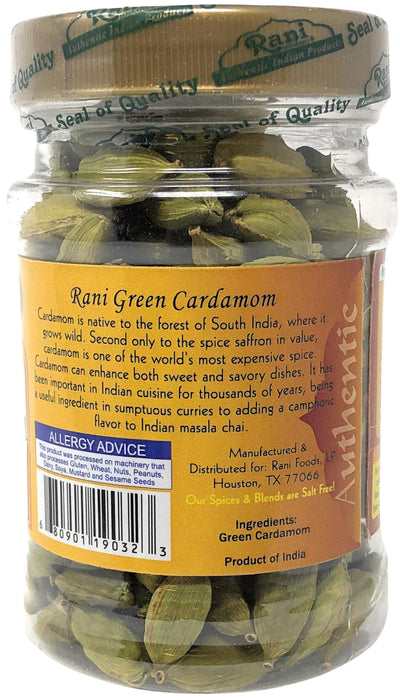 Rani Green Cardamom Pods Spice (Hari Elachi) 2oz (56g) PET Jar, Pack of 12 ~ All Natural | Vegan | Gluten Friendly | NON-GMO | Product of India