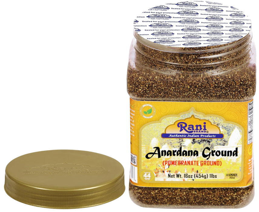Rani Anardana (Pomegranate) Ground, Indian Spice 16oz (1lb) 454g PET Jar ~ All Natural | No Color | Gluten Friendly | Vegan | NON-GMO | Kosher | No Salt or fillers