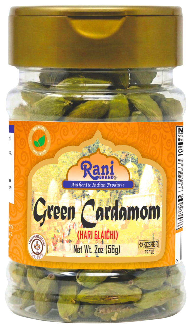 Rani Green Cardamom Pods Spice (Hari Elachi) 2oz