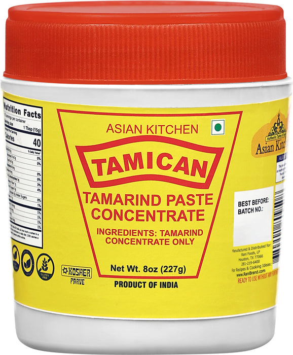 Asian Kitchen Tamarind Concentrate 8oz (227g) PET Jar ~ Gluten Free | No Added Sugar | All Natural | Vegan | NON-GMO | Kosher | No Colors | Indian Origin