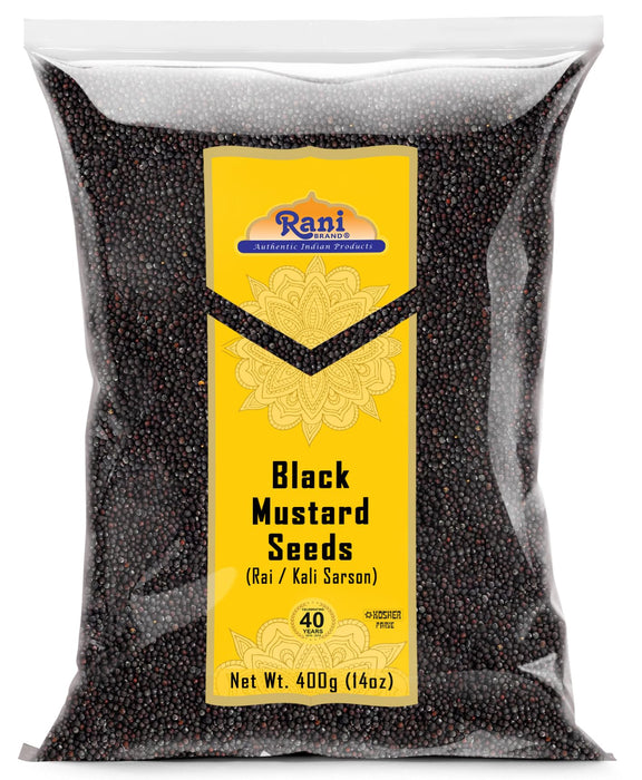 Rani Black Mustard Seeds Whole {10 Sizes Available}