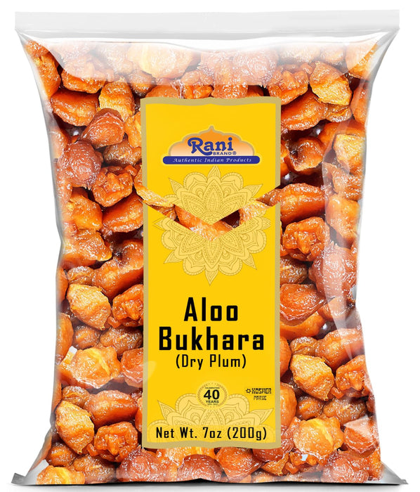 Rani Aloo Bukhara (Dry Plum) 7oz (200g) ~ All Natural | Salt Free | Vegan | Gluten Friendly | NON-GMO | Kosher | Indian Origin