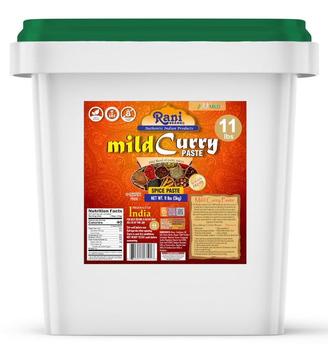 Rani Curry Paste MILD (Spice Paste) 176oz (11lbs) 5kg Bulk ~ No Colors | All Natural | NON-GMO | Kosher | Vegan | Gluten Free | Indian Origin