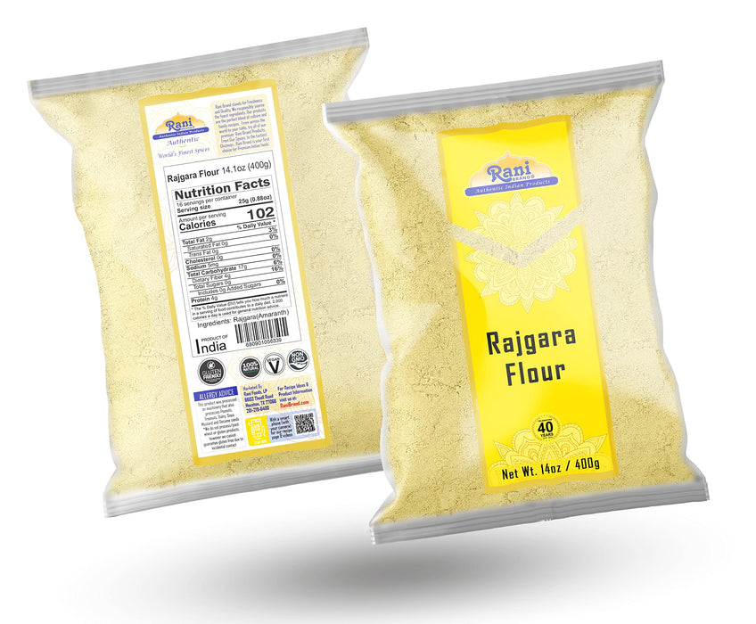 Rani Rajgara Flour (Amaranth flour) 14oz (400g) ~ All Natural | Vegan | Gluten Friendly | NON-GMO | Kosher | Indian Origin