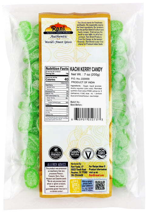 Rani Kachi Kerry Candy 7oz (200g) ~ Indian Tasty Treats | Vegan | Gluten Friendly | NON-GMO | Indian Origin