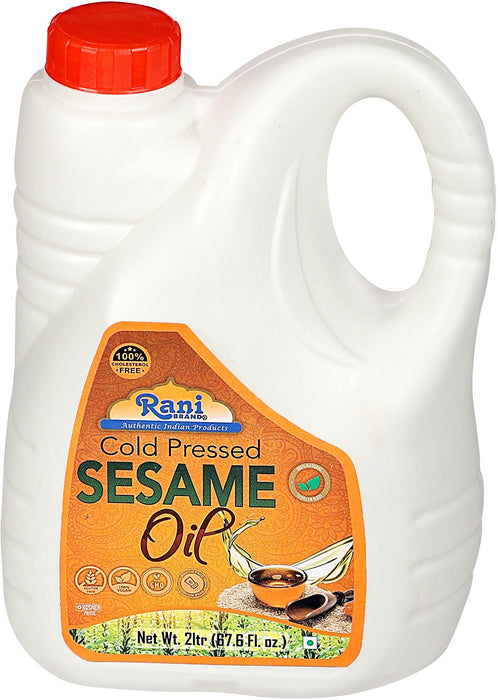 Rani Sesame Oil 67.6 Ounce (2 Liter) Cold Pressed | 100% Natural | NON-GMO | Kosher | Vegan | Gluten Free