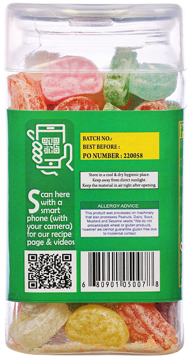 Rani Mixed Fruit Candy 5.25oz (150g) Vacuum Sealed, Easy Open Top, Resealable Container ~ Indian Tasty Treats | Vegan | Gluten Friendly | NON-GMO | Indian Origin
