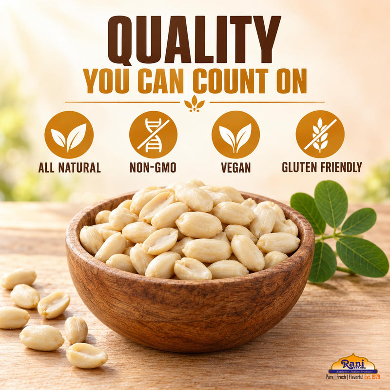 Rani Blanched Peanuts {4 Sizes Available}