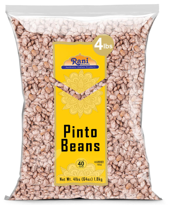 Rani Pinto Beans 64oz (4lbs) 1.81kg Bulk ~ All Natural | Vegan | Gluten Friendly | NON-GMO | Kosher | Product of USA