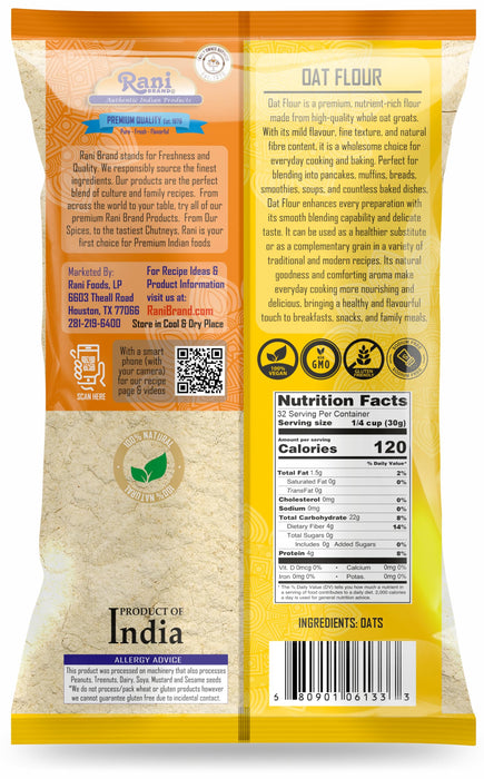 Rani Oat Flour 32oz (2lbs) 908g ~ All Natural | Gluten Free | NON-GMO | Kosher | Vegan | Product of USA