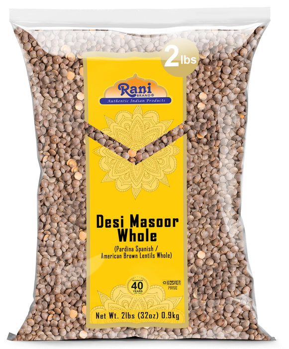 Rani Desi Masoor (Masur) Whole 32oz (2lbs) 907g (aka. Pardina Spanish) ~ All Natural | Vegan | Kosher | Gluten Friendly | Product of USA